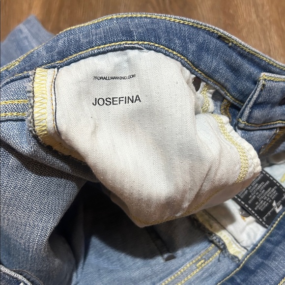 7 for all mankind Luxe Vintage Josefina Women’s Jeans w/ Button Fly - Picture 7 of 11